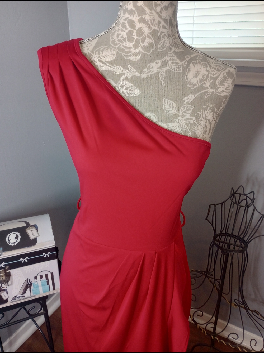 2 For $10 One-Shoulder Red Dress - Elegant Evening Style